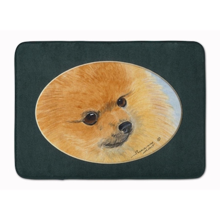 Carolines Treasures Pomeranian Machine Washable Memory Foam Mat SS8051RUG